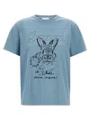 Ganni Future Basic Jersey Bunny Relaxed T-shirt Soft Chambray