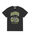 Ganni Printed T-shirt In Green