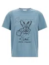 Ganni Future Basic Jersey Bunny Relaxed T-shirt Soft Chambray