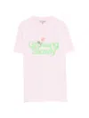 Ganni Basic Cotton Jersey Growing Slowly In Pink