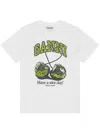 Ganni Basic Jersey Cherry Relaxed T-shirt In White