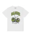 Ganni Basic Jersey Cherry Relaxed T-shirt In White