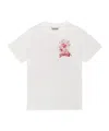 Ganni Basic Jersey Celestial Poster Relaxed T-shirt In White