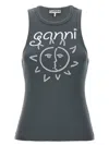 GANNI GANNI PRINTED TANK TOP