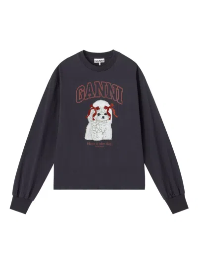GANNI GANNI PUDDLE ORGANIC COTTON SWEATER
