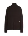 Ganni Pullover Chunky Open Back Shaved Chocolate In Gray