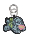 Ganni Women Puppy Keychain In Black