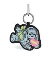Ganni Women Puppy Keychain In Blue