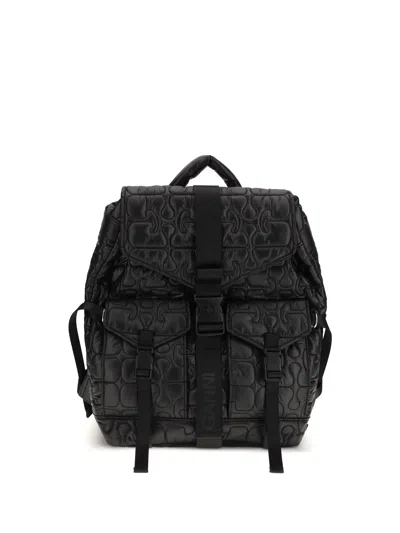 Ganni Quilted Backpack