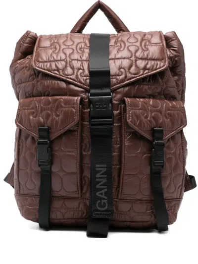 GANNI QUILTED BACKPACK