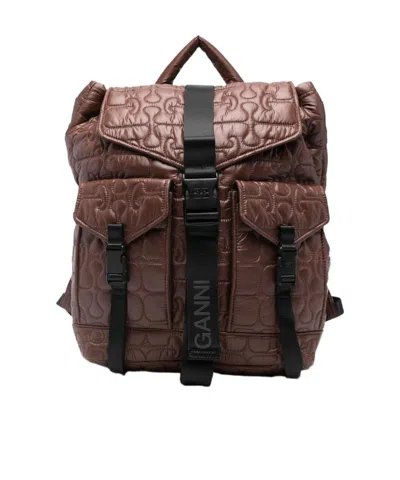 GANNI QUILTED BACKPACK