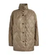 Ganni Taupe Shiny Jacket In Brown