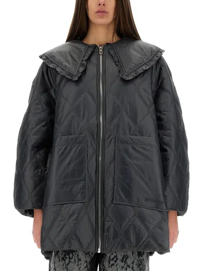 GANNI GANNI QUILTED MIDI JACKET