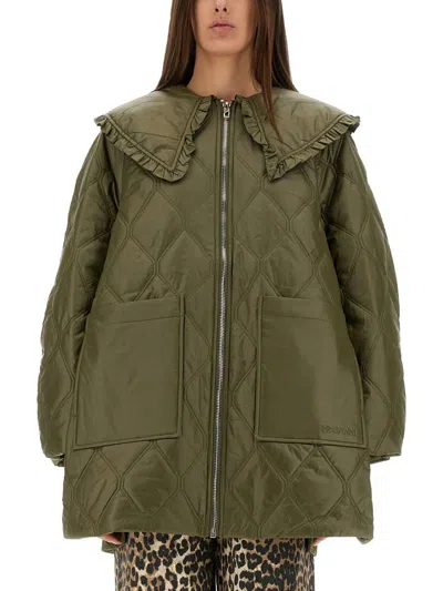 GANNI GANNI QUILTED MIDI JACKET