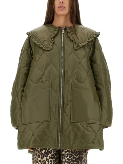 GANNI GANNI QUILTED MIDI JACKET