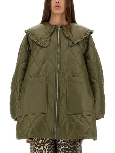 GANNI QUILTED MIDI JACKET