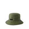 GANNI QUILTED TECH BUCKET HAT - SYNTHETIC - KHAKI