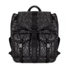 Ganni Re-tech Black Backpack In Black