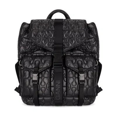 Ganni Re-tech Black Backpack