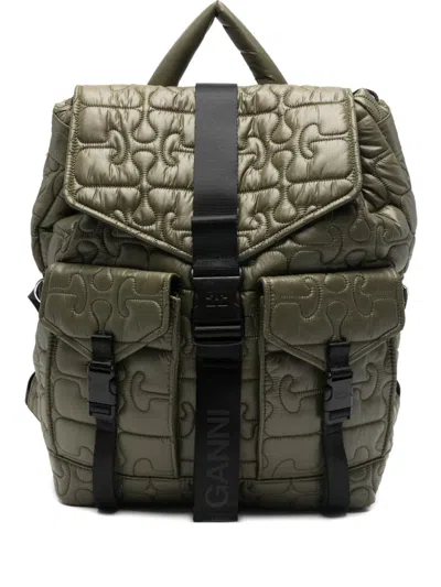 GANNI GANNI RE TECH QUILTED BACKPACK