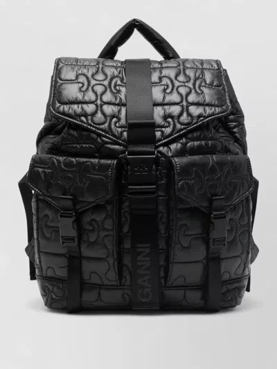 Ganni Re Tech Quilted City Backpack Bag