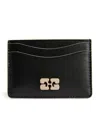 GANNI RECYCLED LEATHER BOU CARD HOLDER