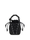 Ganni Recycled-leather Tote Bag In Black