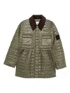 Ganni Women Shiny Quilt Midi Jacket In Multi