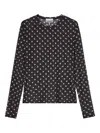 Ganni Recycled Polyester Jersey In Black