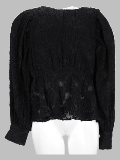 Ganni Recycled Polyester Mini Sweater In Black