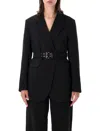 Ganni Recycled Polyester Utility Jacket In Nero