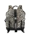 Ganni Leopard Printed Drawstring Backpack