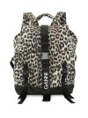Ganni Women Animalier Tech Backpack With Logo In Multicolour