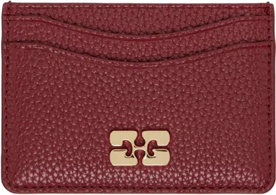 Ganni Red Bou Card Holder