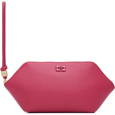 Ganni Red Bou Make-up Pouch In Pink