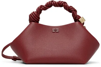Ganni レッド スモール Grained Bou バッグ In Red