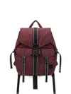 Ganni Red Polyamide Polyurethane Backpack In Red