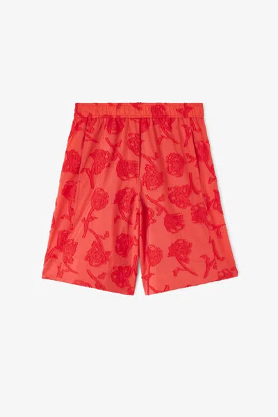 Ganni Red Shorts In Blue