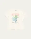 Ganni Grape Print Crew Neck Short Sleeve Top