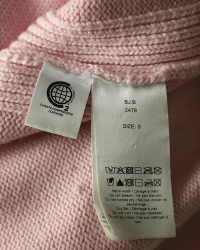 Ganni Relaxed-fit V-neck Cardigan In Pastel Pink Merino Wool