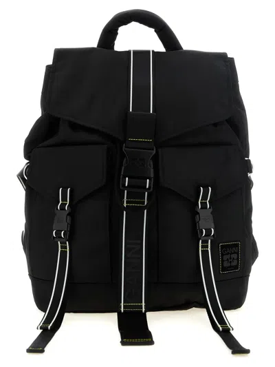 Ganni 're-tech' Backpack In Black