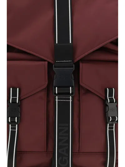 Ganni Re-tech Backpack In Red