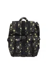 Ganni Floral Backpack Top Handle Adjustable Straps In Multi