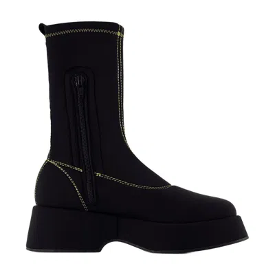 Ganni Retro Flatform Ankle Boots