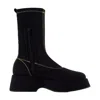 Ganni Retro Flatform Sockboot In Black