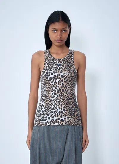 GANNI RIB TANK TOP