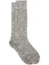 Ganni Ribbed Socks In Grey