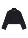 Ganni Roll-neck Sweater In Black
