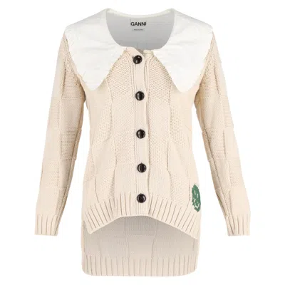 Ganni Cardigans In White
