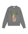 Ganni Women's Bunny Wool Crewneck Sweater In Gray